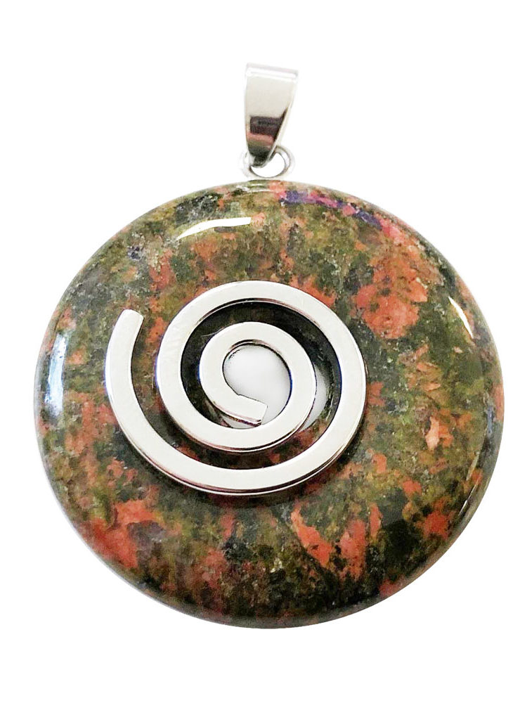 pendentif unakite pi chinois