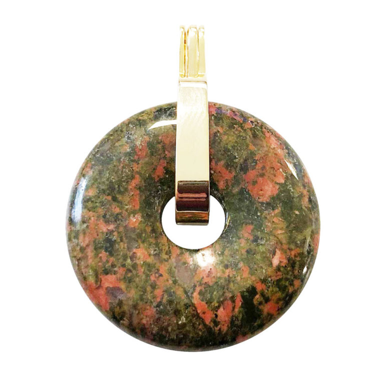 pendentif unakite pi chinois