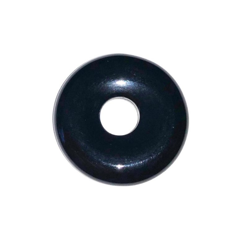 pi chinois donut agate noire 20mm