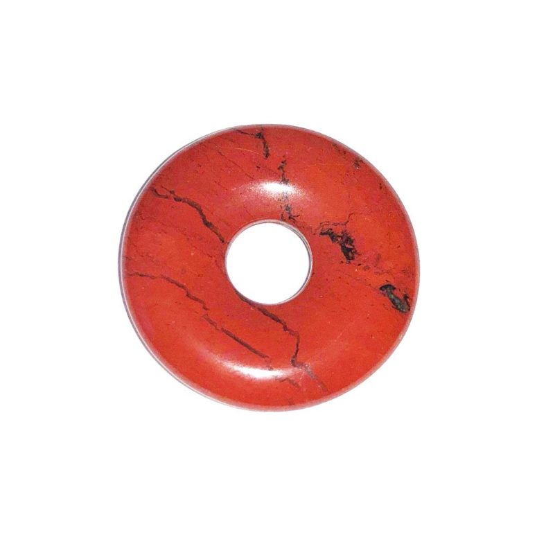 pi chinois donut jaspe rouge 20mm