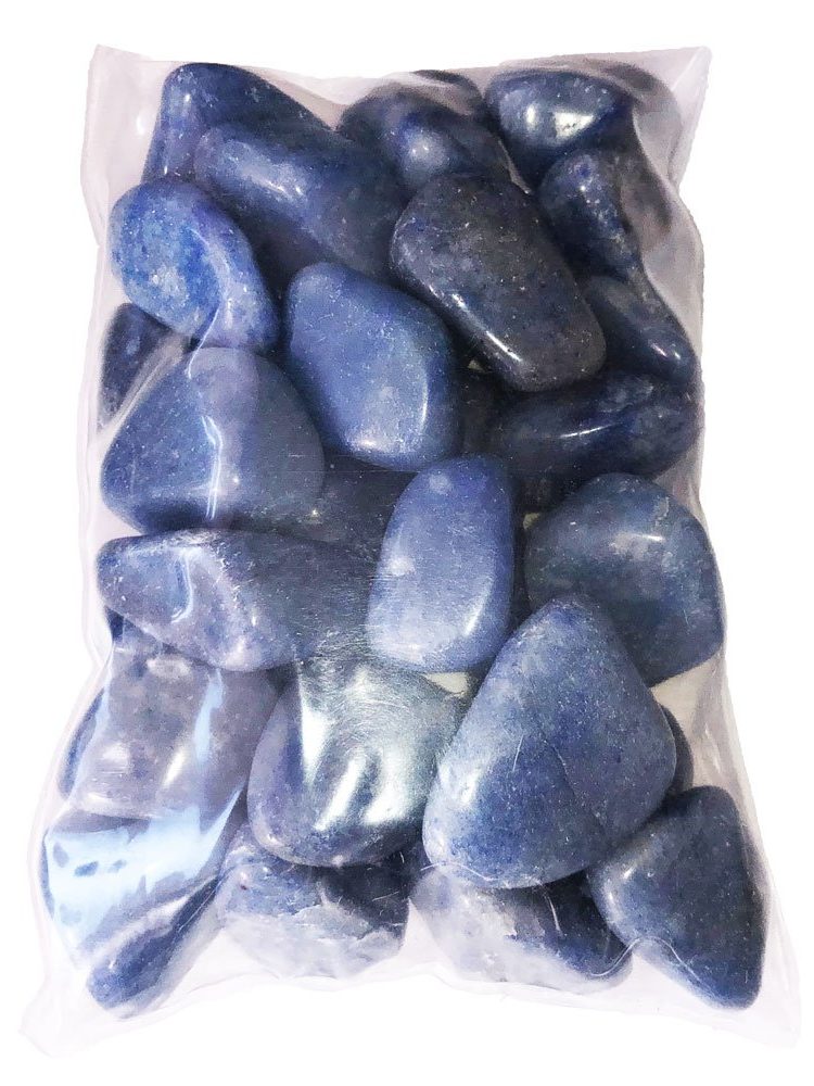 sachet pierres quartz bleu