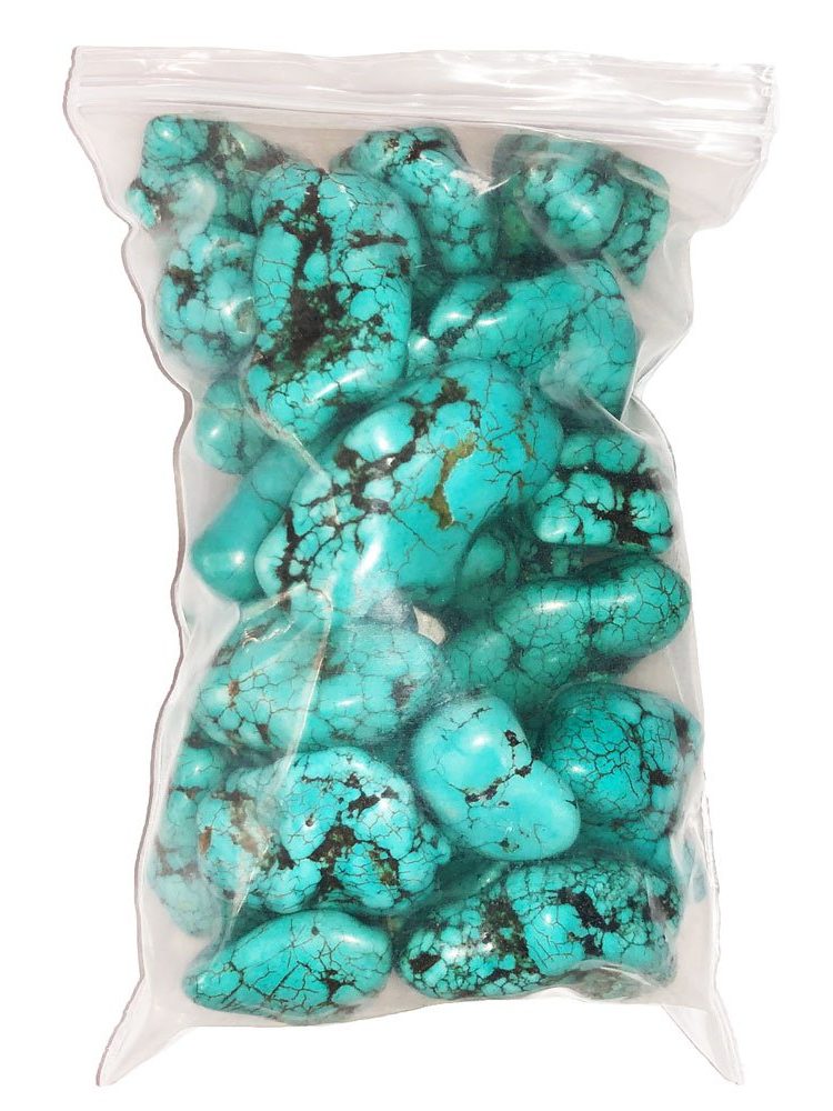 sachet pierres turquoise