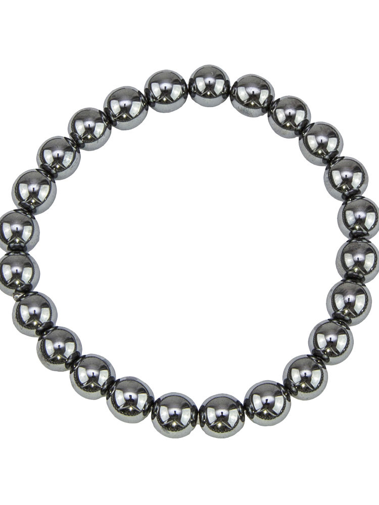 bracelet hematite pierres boules 8mm