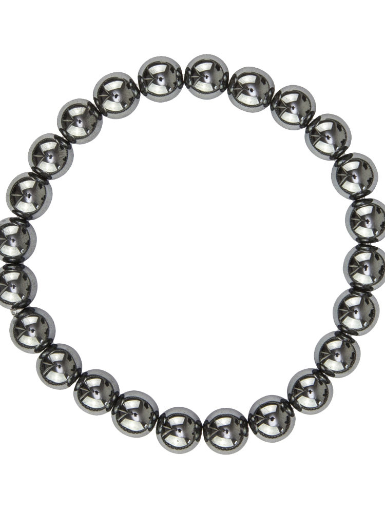 bracelet hematite pierres boules 8mm