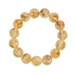 bracelet citrine pierres boules 12mm