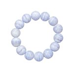 bracelet calcédoine pierres boules 14mm