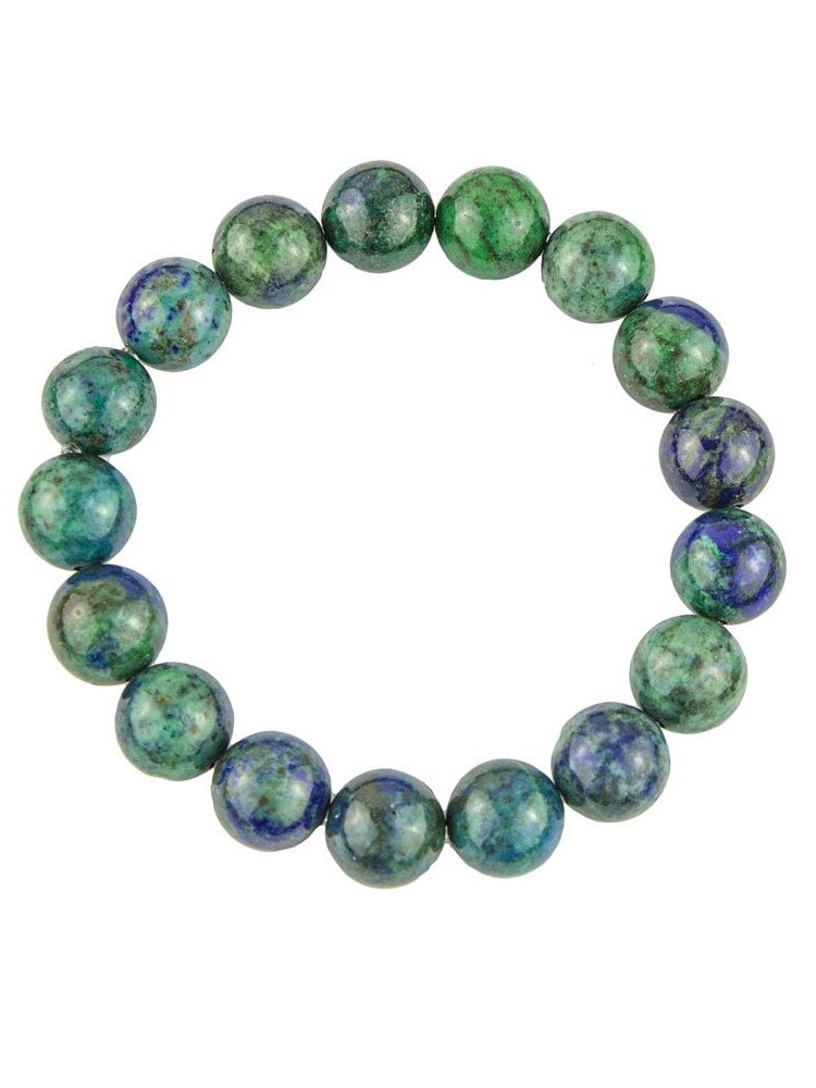 bracelet chrysocolle pierres boules 10mm