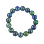 bracelet chrysocolle pierres boules 12mm