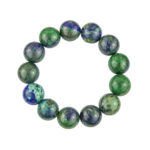 bracelet chrysocolle pierres boules 14mm