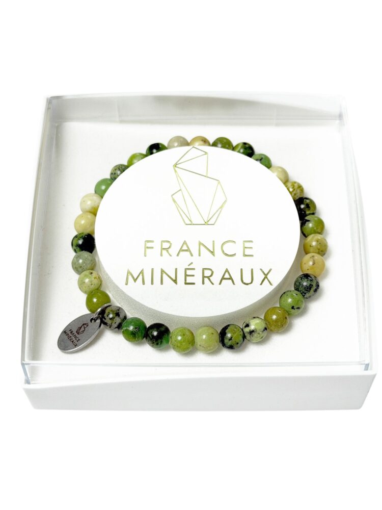 Bracelet Chrysoprase Citron - Perles de 6mm