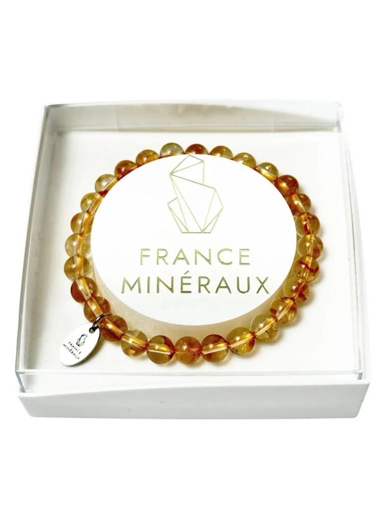 Bracelet Citrine - Perles de 6mm