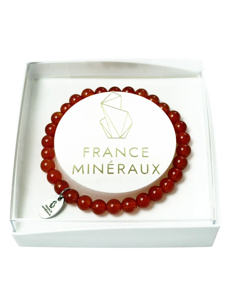 Bracelet Cornaline - Perles de 6mm