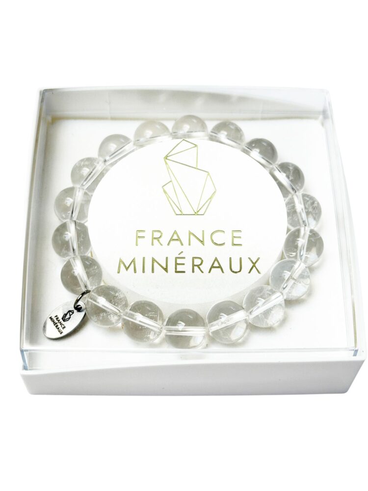Bracelet Cristal de Roche - Perles de 10mm