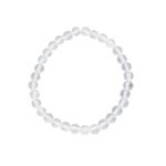 bracelet cristal de roche pierres boules 6mm