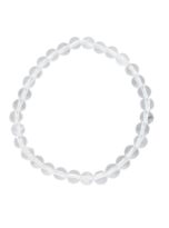 bracelet cristal de roche pierres boules 6mm