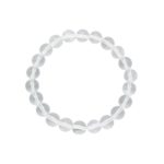 bracelet cristal de roche pierres boules 8mm