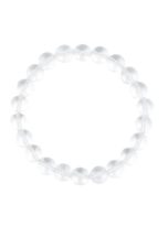 bracelet cristal de roche pierres boules 8mm