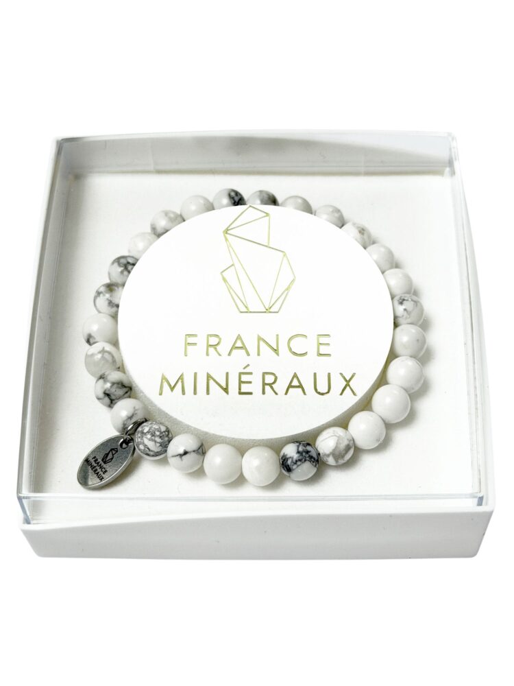 Bracelet Howlite - Perles de 6mm