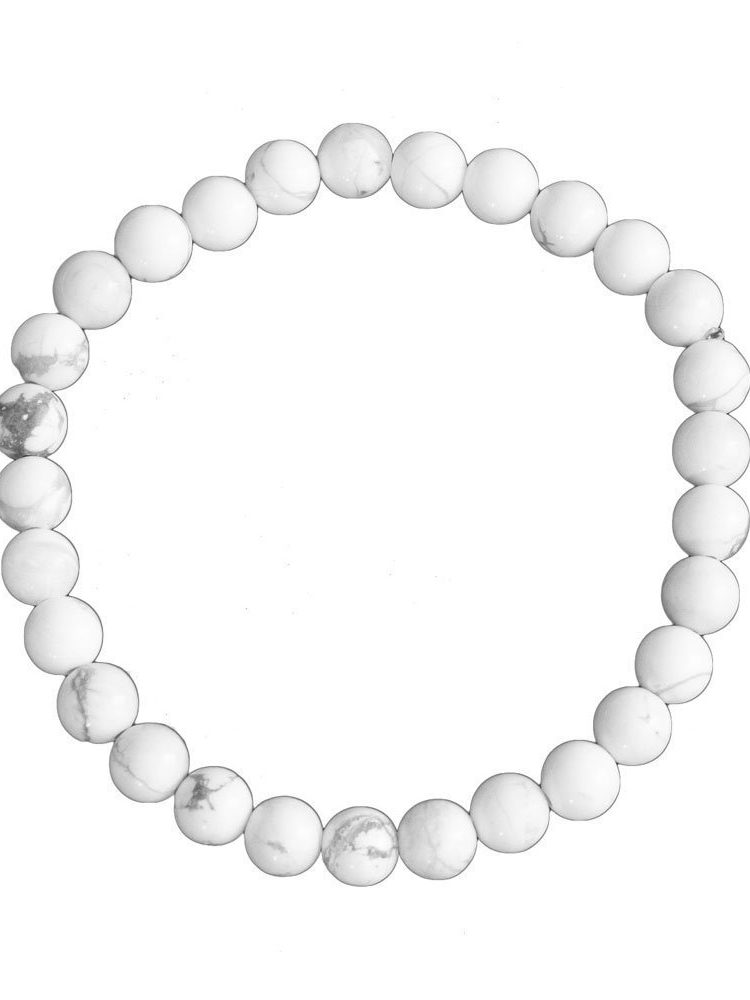 bracelet howlite pierres boules 6mm