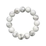 bracelet howlite pierres boules 12mm