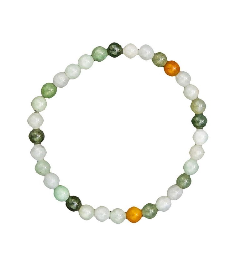 bracelet jade vert pierres boules 6mm