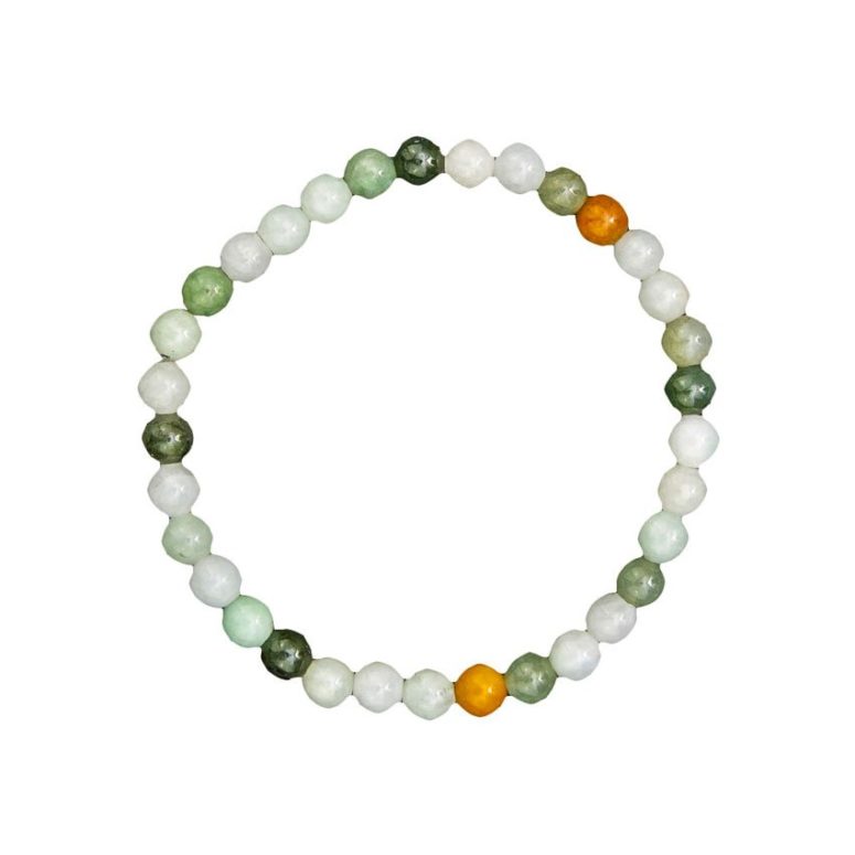 bracelet jade vert pierres boules 6mm