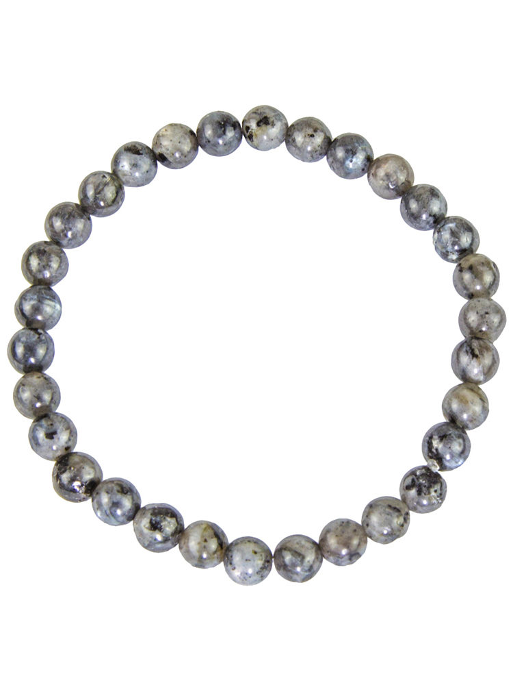 bracelet labradorite avec inclusions pierres boules 6mm