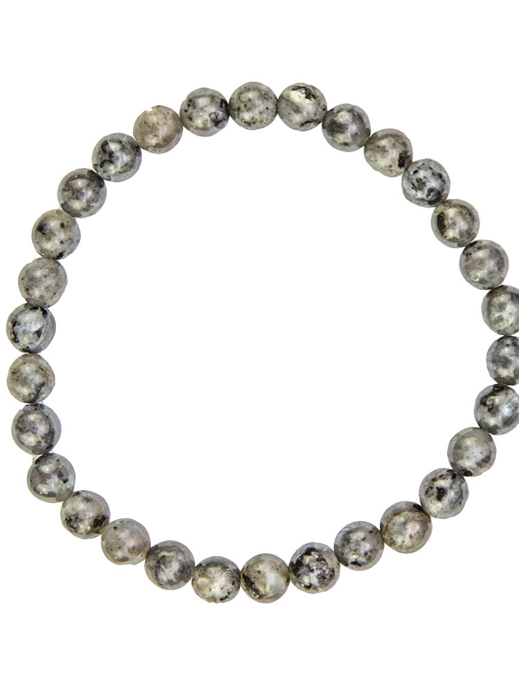 bracelet labradorite avec inclusions pierres boules 6mm