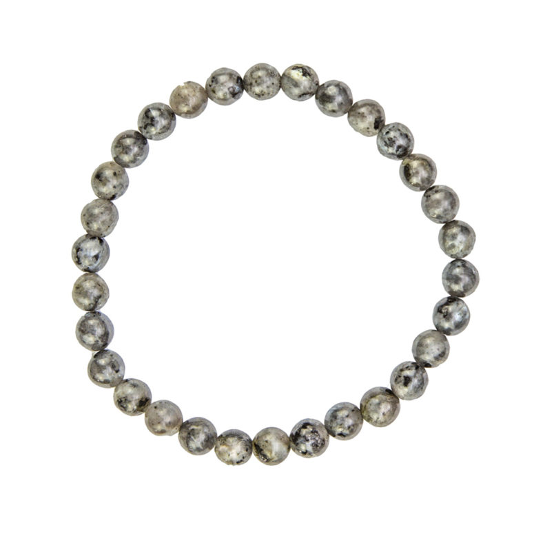 bracelet labradorite avec inclusions pierres boules 6mm