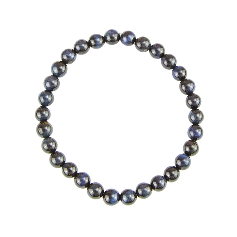 bracelet oeil de faucon pierres boules 6mm