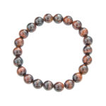 bracelet oeil de taureau pierres boules 8mm