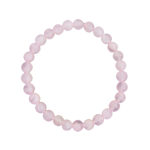 bracelet quartz rose pierres boules 6mm