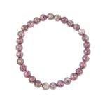 bracelet tourmaline rose pierres boules 6mm