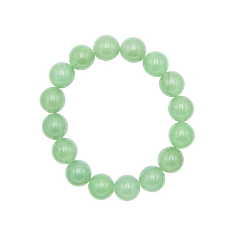 bracelet aventurine pierres boules 12mm