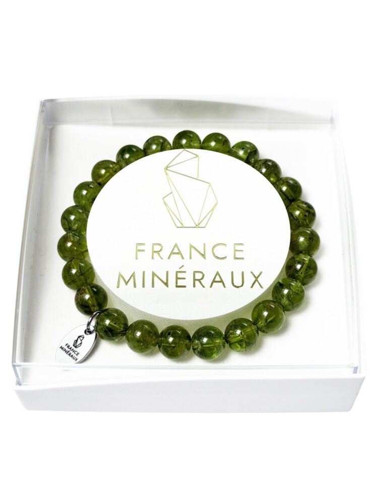 Bracelet Chrysolite - Perles de 8mm