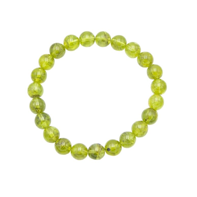 Bracelet chrysolite 8mm