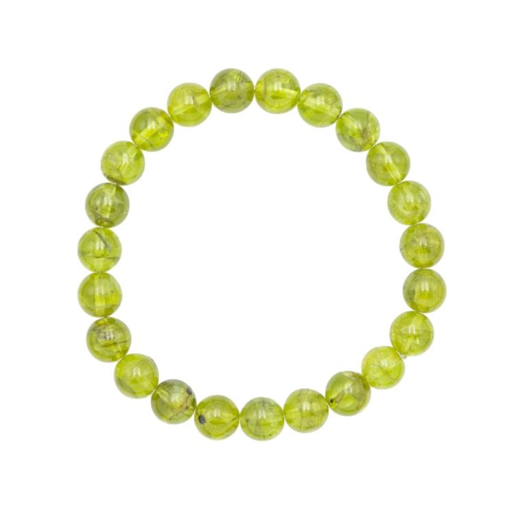 Bracelet chrysolite 8mm