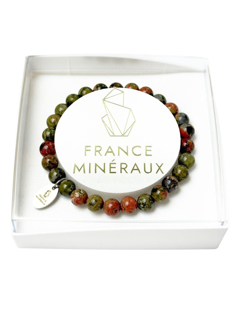 Bracelet Épidote - Perles de 6mm
