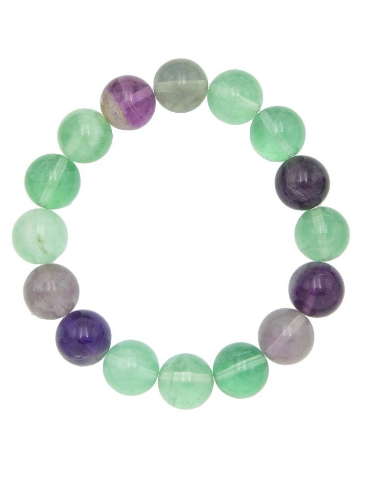 bracelet fluorine multicolore 12mm