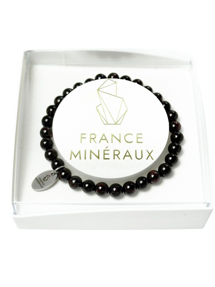 Bracelet Grenat Rouge - Perles de 6mm