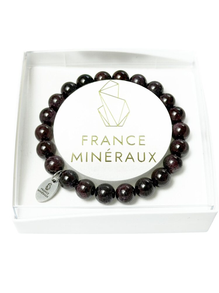 Bracelet Grenat Rouge - Perles de 8mm