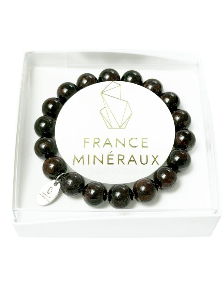 Bracelet Grenat Rouge - Perles de 10mm