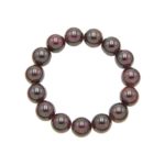 bracelet grenat rouge pierres boules 12mm