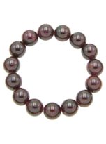 bracelet grenat rouge pierres boules 12mm