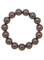 bracelet grenat rouge pierres boules 12mm