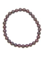 bracelet grenat rouge pierres boules 6mm