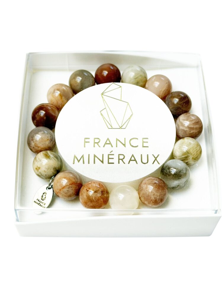 Bracelet Héliolite - Perles de 12mm