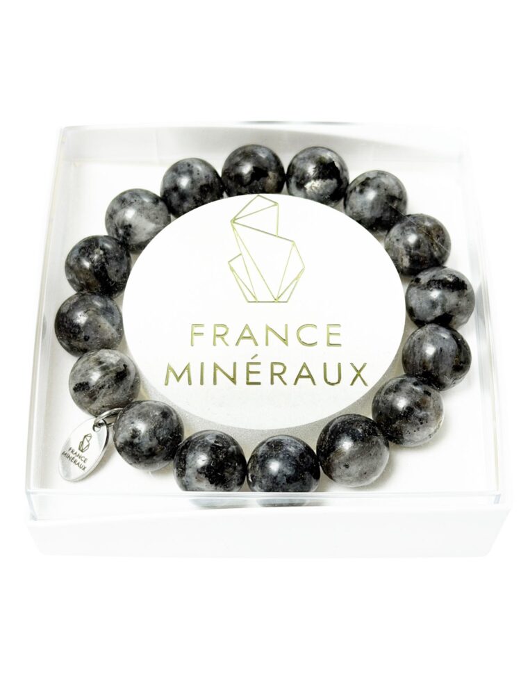 Bracelet Labradorite avec Inclusions - Perles de 12mm