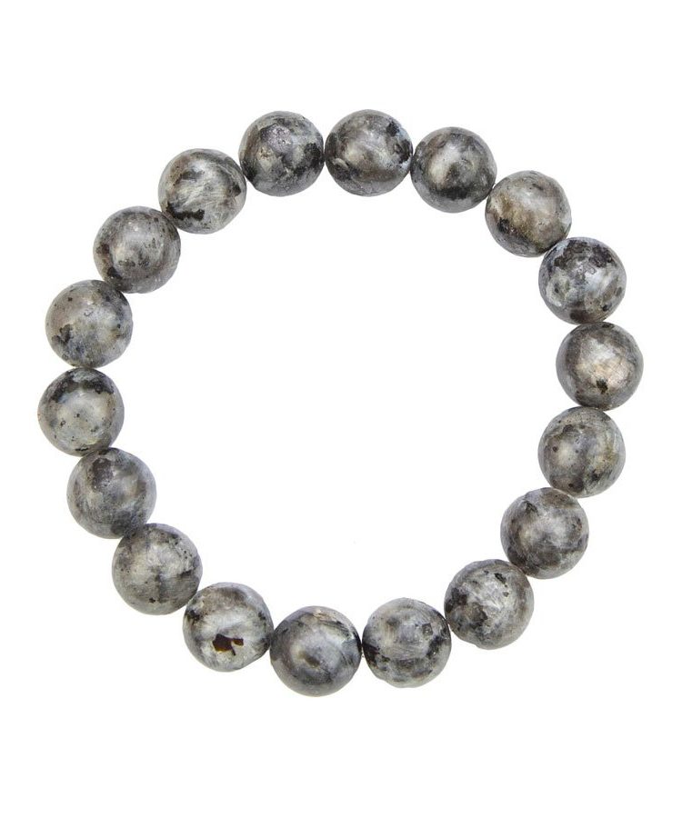 bracelet labradorite avec inclusions pierres boules 10mm