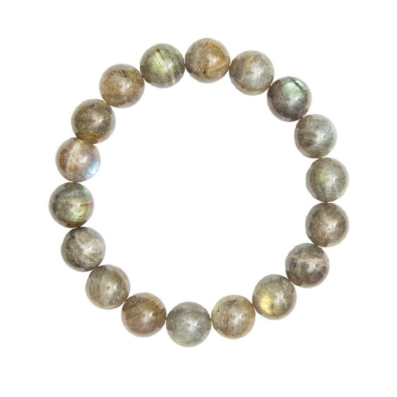 bracelet labradorite pierres boules 10mm